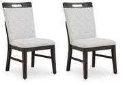 Neymorton Light Gray/Brown Dining Chair, Set of 2 - D618-01