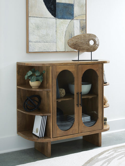 Niall Light Brown Accent Cabinet - A4000707
