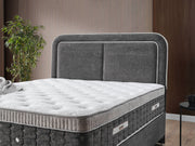 Nihal Storage Bed With Headboard - Queen in Grey - 200-ELIF-NIH-150-EY404-SB