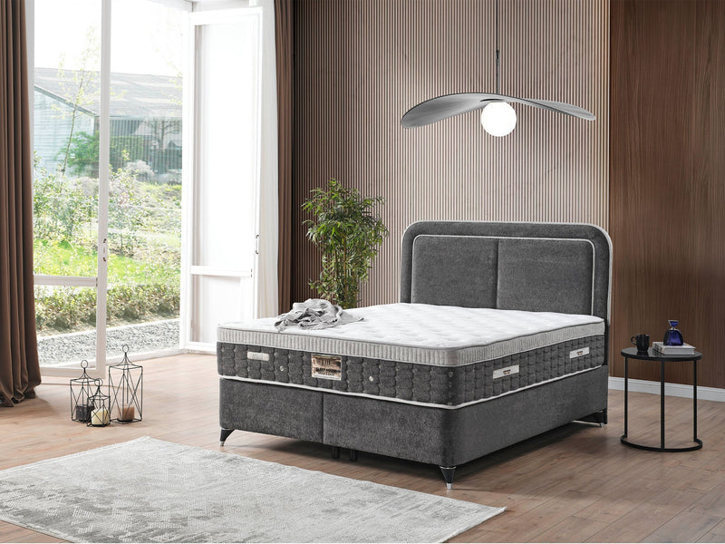 Nihal Storage Bed With Headboard - Twin in Cream - 200-ELIF-NIH-90-EY406-SB