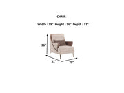 Nirvana 4-pieces (2 Four Seat Sofa & 2 Chair) Livingroom Set Beige in Beige - 101-NIR-MED125-4411