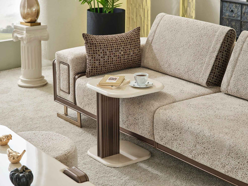 Nirvana 4-pieces (2 Four Seat Sofa & 2 Chair) Livingroom Set Beige in Beige - 101-NIR-MED125-4411