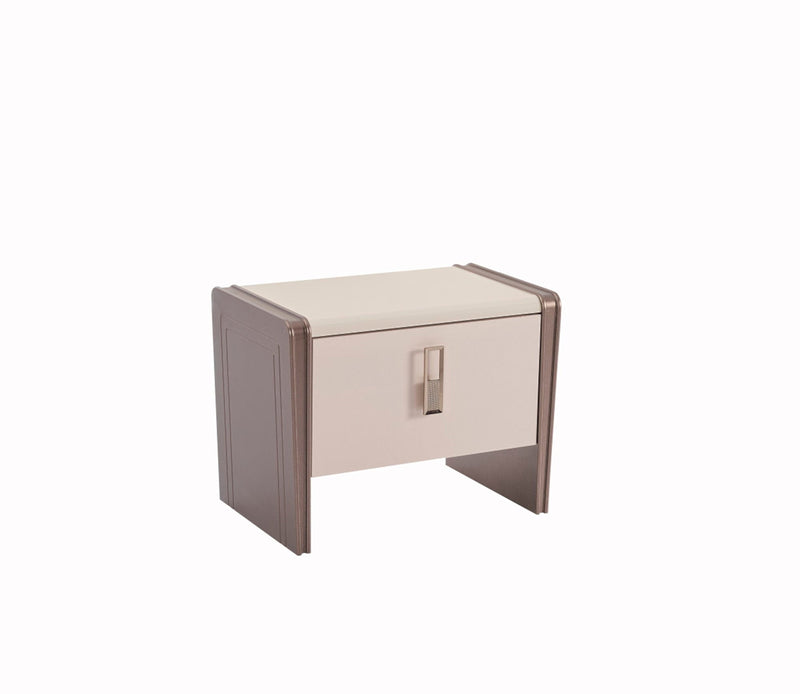 Nirvana Bedroom (Bed & Dresser With Mirror & Bench & Ottoman & 2 Nightstand) - King - 120-NIR-KB-SET-2