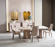 Nirvana Diningroom (Consol With Mirror & Dining Table & 6 Dining Chair) - 115-NIR-SET