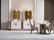 Nirvana Diningroom (Consol With Mirror & Dining Table & Dining Chair) - For 12 People - 115-NIR-12-SET