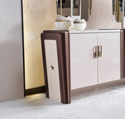 Nirvana Diningroom (Consol With Mirror & Dining Table & Dining Chair) - For 8 People - 115-NIR-8-SET