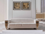 Nirvana San 4-pieces (2 Sofa & 2 Chair) Livingroom in Cream - 200-SAN-NIR-CRE-3311