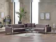Nirvana Sectional Sofa in Grey - 200-SER-NIR-STAR245-S