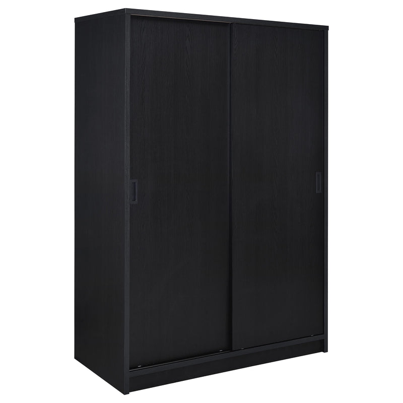 Noble 2-door Bedroom Wardrobe Storage Cabinet Armoire Black - 950441BLK