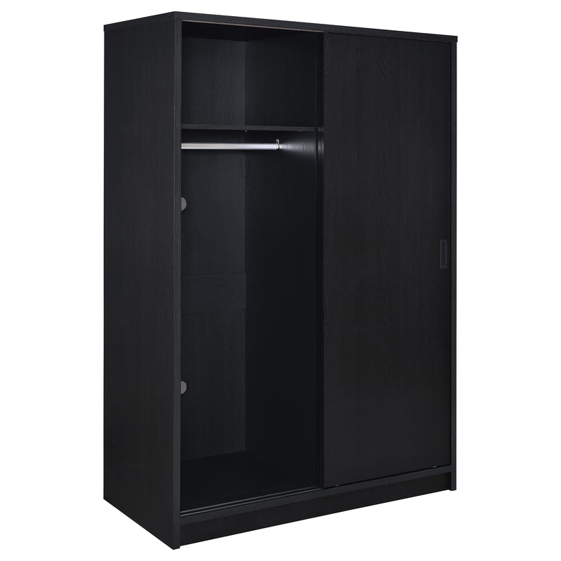 Noble 2-door Bedroom Wardrobe Storage Cabinet Armoire Black - 950441BLK