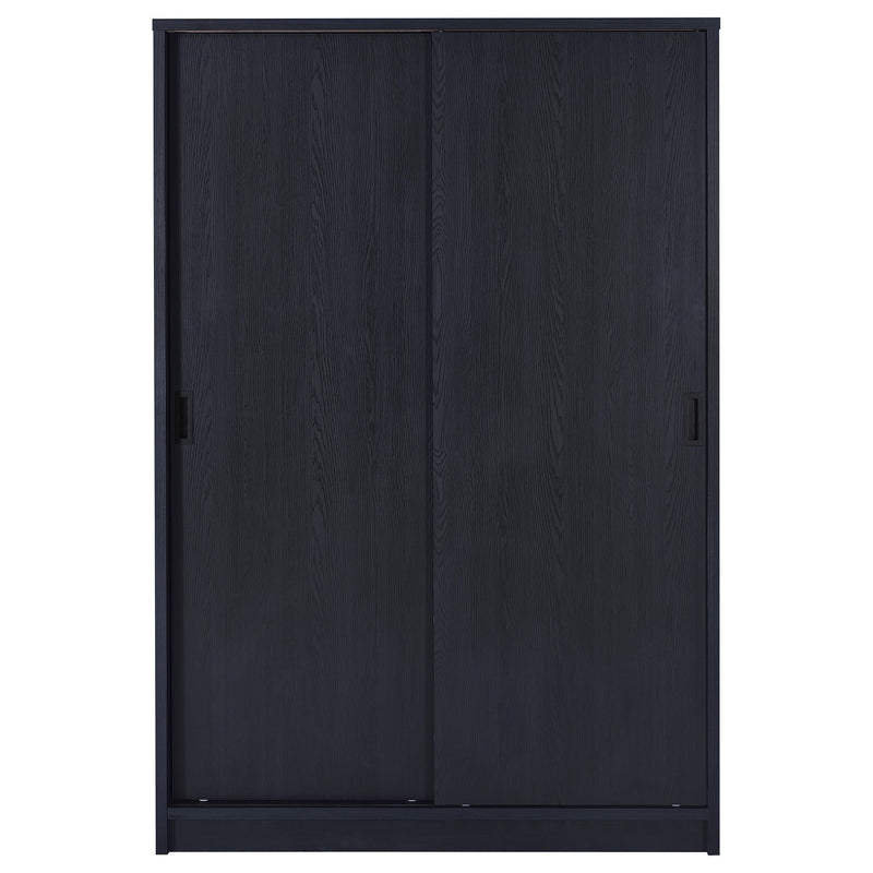 Noble 2-door Bedroom Wardrobe Storage Cabinet Armoire Black - 950441BLK