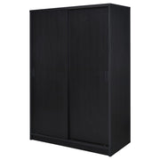 Noble 2-door Bedroom Wardrobe Storage Cabinet Armoire Black - 950441BLK