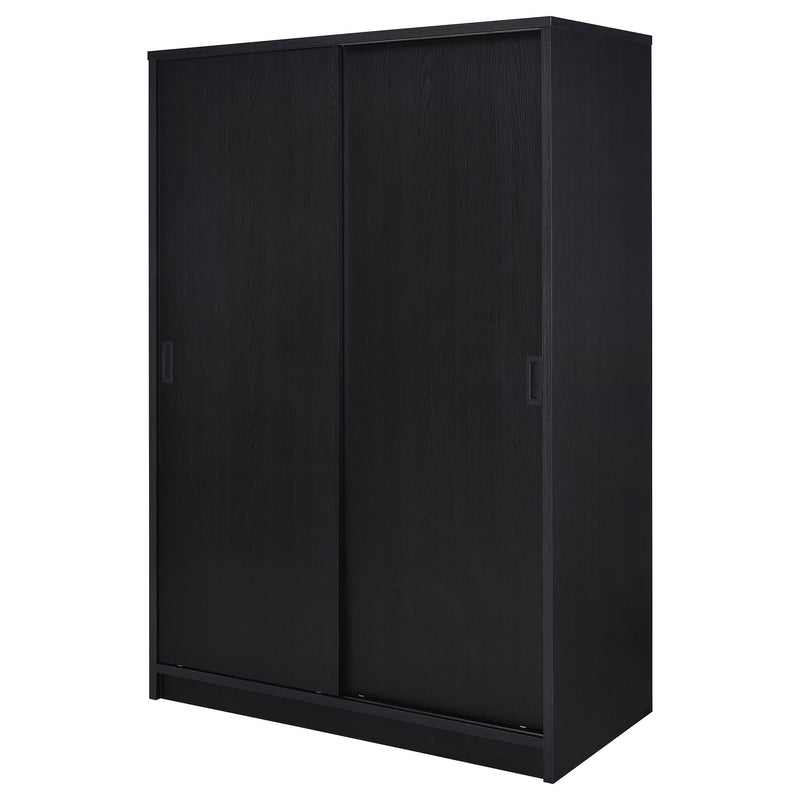 Noble 2-door Bedroom Wardrobe Storage Cabinet Armoire Black - 950441BLK