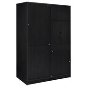 Noble 2-door Bedroom Wardrobe Storage Cabinet Armoire Black - 950441BLK