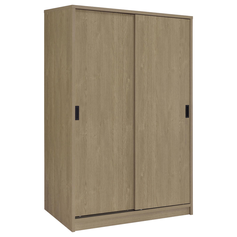 Noble 2-door Bedroom Wardrobe Storage Cabinet Armoire Latte - 950441LOK