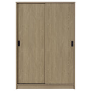 Noble 2-door Bedroom Wardrobe Storage Cabinet Armoire Latte - 950441LOK