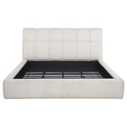 Nollet 48-inch Upholstered California King Platform Bed Cream - 315917CRMKW