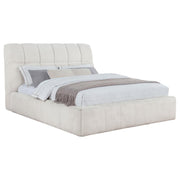 Nollet 48-inch Upholstered Queen Panel Platform Bed Cream - 315917CRMQ