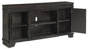 Noorbrook Black XL TV Stand w/Fireplace Option - DMV FurnitureTV Stand