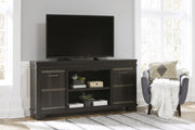 Noorbrook Black XL TV Stand w/Fireplace Option - DMV FurnitureTV Stand