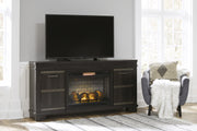Noorbrook Black XL TV Stand w/Fireplace Option - DMV FurnitureTV Stand