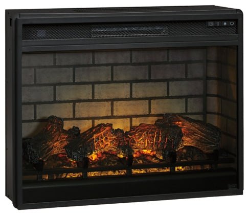Noorbrook Black XL TV Stand w/Fireplace Option - DMV FurnitureTV Stand