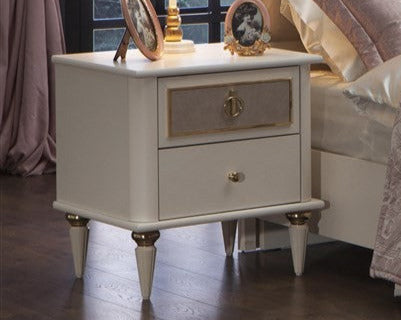 Opak White Mistral Nightstand