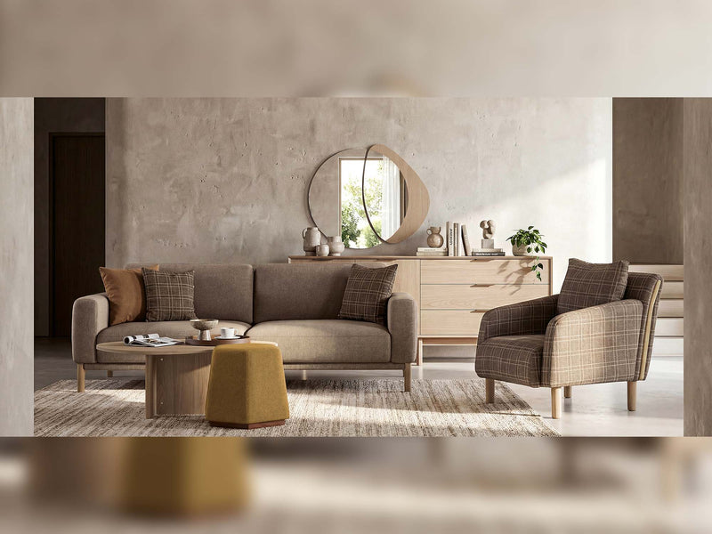 Nora Convertible Sofa in Brown - 200-ELI-NOR-P8-04-3