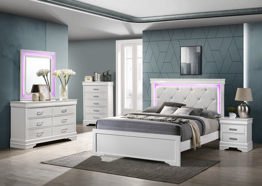 Nora White Full 4 Piece - NORA-WT-F-4PC
