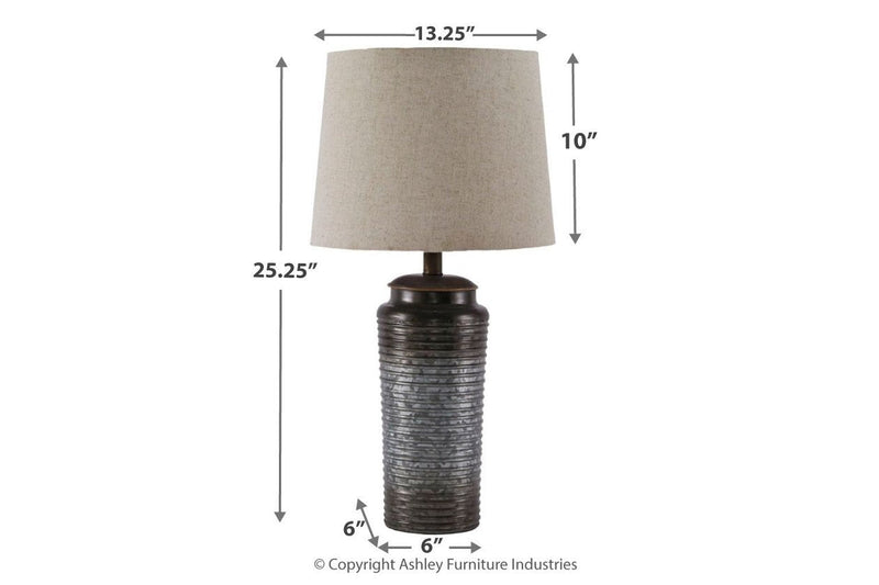Norbert Gray Table Lamp (Set of 2) - DMV FurnitureTable Lamp Pair