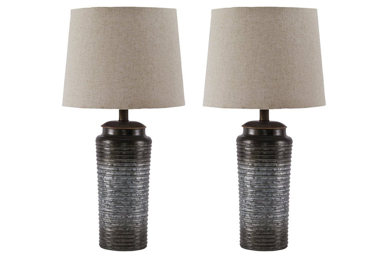 Norbert Gray Table Lamp (Set of 2) - DMV FurnitureTable Lamp Pair
