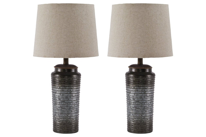 Norbert Gray Table Lamp (Set of 2) - DMV FurnitureTable Lamp Pair