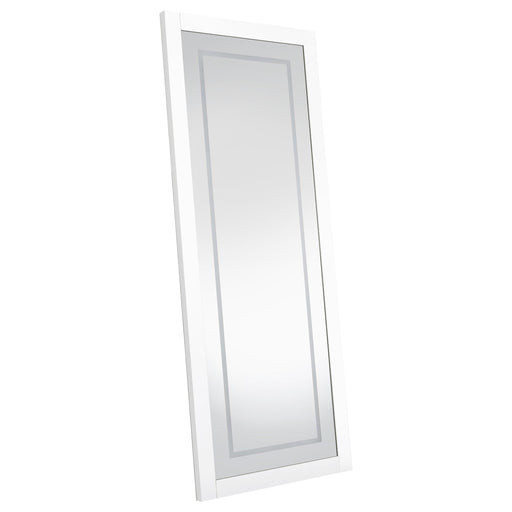 Nordio 72-inch LED Tempered Full Length Floor Mirror White - 960947