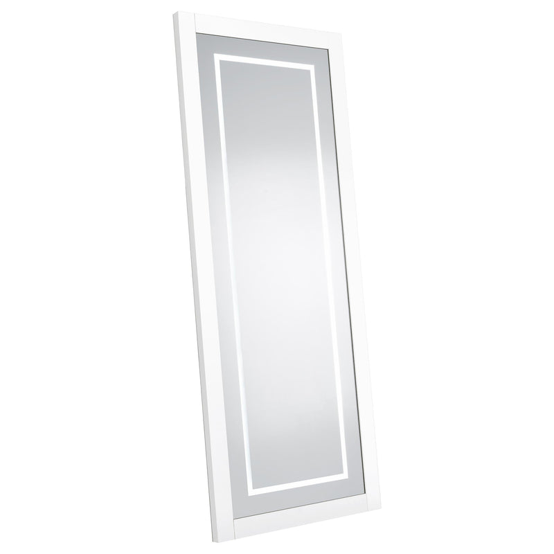 Nordio 72-inch LED Tempered Full Length Floor Mirror White - 960947