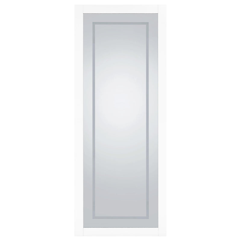 Nordio 72-inch LED Tempered Full Length Floor Mirror White - 960947