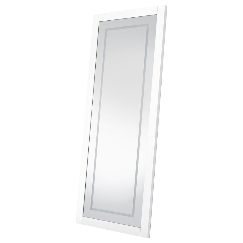 Nordio 72-inch LED Tempered Full Length Floor Mirror White - 960947