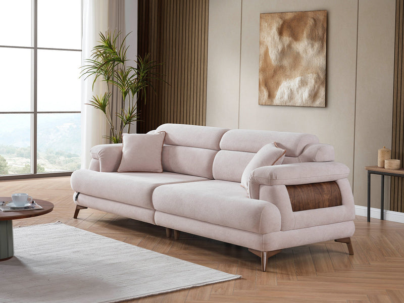 Nova Elf Convertible Sofa in Cream - 200-ELIF-NOV-A620-3