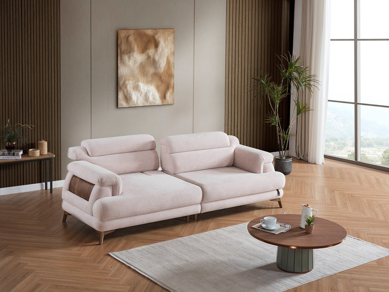 Nova Elf Convertible Sofa in White - 200-ELIF-NOV-A621-3
