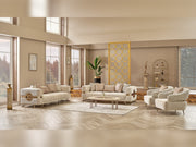 Nova Stationary Sofa Cream in Cream - 101-NOV-CEM19301-3