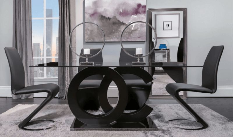 Nunavut Black Dining Set - DMV FurnitureDining Room Set