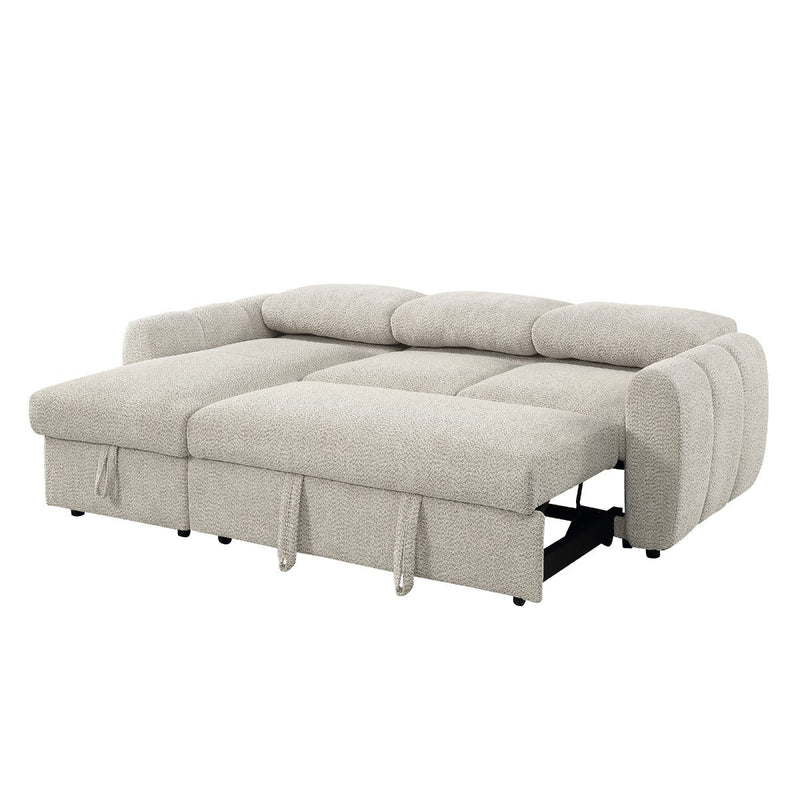 Nuriel Reversible Sectional Sofa w/Sleeper & Storage - LV07550