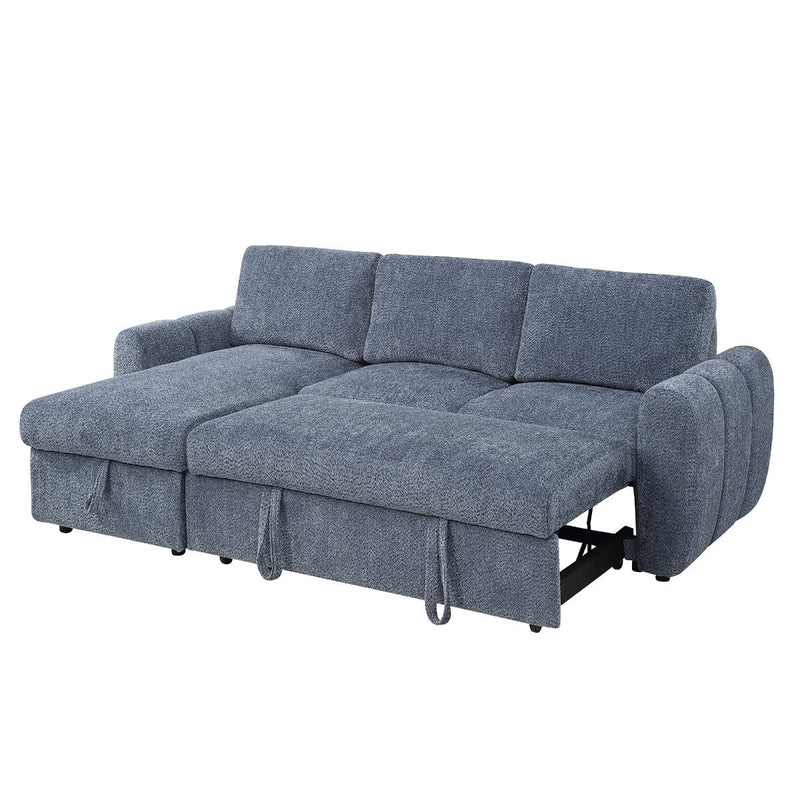 Nuriel Reversible Sectional Sofa w/Sleeper & Storage - LV07560