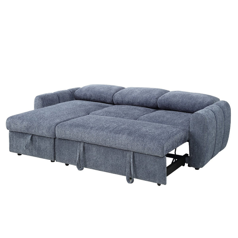 Nuriel Reversible Sectional Sofa w/Sleeper & Storage - LV07560