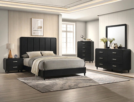 Nyomi Qn Panel Hb/Footboard-Black - B4952-Q-HBFB