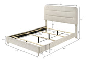 Nyomi White Queen Bed - DMV FurnitureQueen Bed