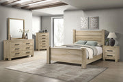 Oakglen 2-drawer Nightstand Bedside Table Weathered Oak - 225102