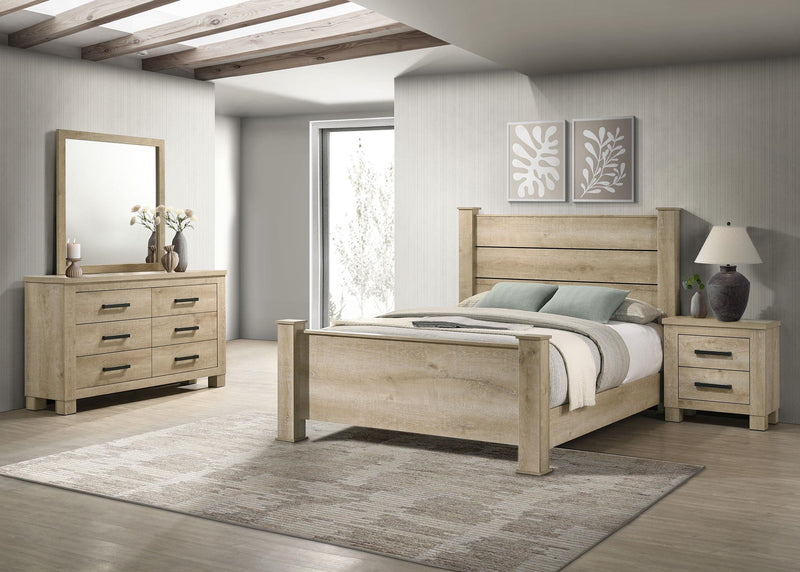 Oakglen 4-piece California King Bedroom Set Weathered Oak - 225101KW-S4