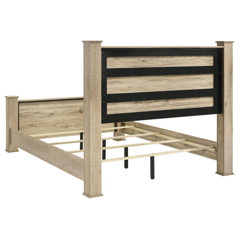 Oakglen 4-piece California King Bedroom Set Weathered Oak - 225101KW-S4