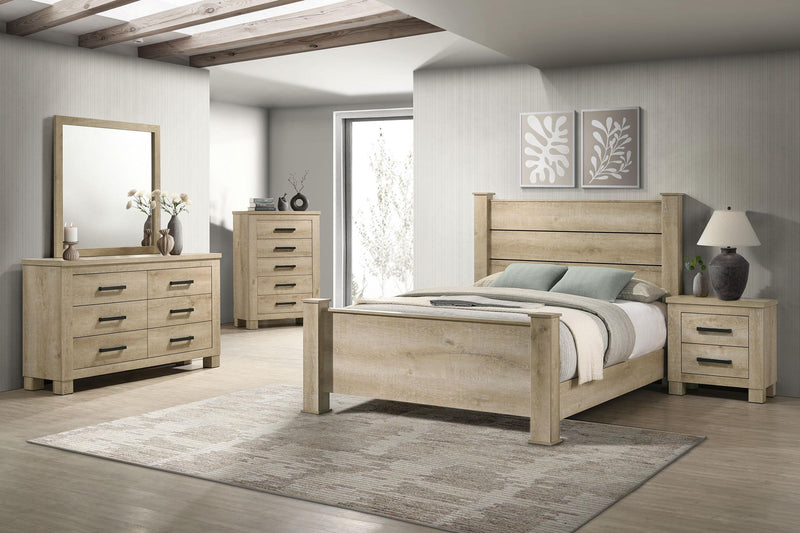 Oakglen 5-piece California King Bedroom Set Weathered Oak - 225101KW-S5