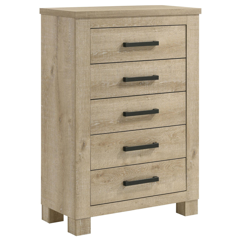 Oakglen 5-piece California King Bedroom Set Weathered Oak - 225101KW-S5